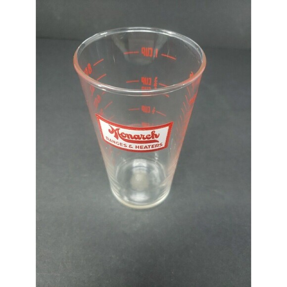 Monarch Ranges & Heaters Measuring Glass Tablespoons Cup Ounces Vintage MCM - Picture 7 of 15